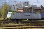 Captrain 186 237-4 abgestellt im Rostocker Hbf wer hat sie denn da vergessen? 12.10.2011