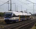 bedrohliche Stimmung herrschte ber Rostock als OLA79762 von Gstrow nach Rostock Hbf im Rostocker Hbf einfuhr.19.10.2011