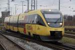 OLA 79675 von Rostock Hbf nach Gstrow bei der Einfahrt im Rostocker Hbf.06.12.2011