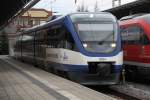 OLA79759 von Rostock Hbf nach Gstrow kurz nach der Ankunft im Bahnhof Rostock Hbf.17.12.2011