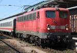 115 278-4 kurz vor dem bespannen des IC´s 1961 Hamburg-Stralsund im Rostocker Hbf.25.05.2012