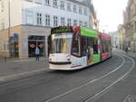 Vom Anger kam die Erfurter Straßenbahn Tw 711,am 22.Januar 2026.