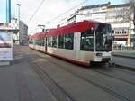 Düsseldorf,hier fährt  die Rheinbahn,aufgenommen am 5.3.2014