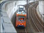 Tatra Stra�enbahn als  Werkstatt  in Rostock.