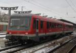 628 245-2 als Leerzug von Lbeck/Gstrow kurz nach der Ankunft im Rostocker Hbf.23.02.2013