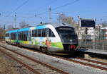 MV-Desing 642 041 am 28.03.2025 im Rostocker Hbf.