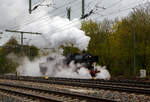 Die 52 4867 / 052 867-3 (90 80 0052 867-3 D-HEF) der Historische Eisenbahn Frankfurt e.V., ex GKB 152.4867 (Graz-Köflacher Eisenbahn- und Bergbaugesellschaft), ex ÖBB 152.4867, ex DRB 52