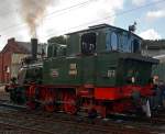 Die Dampflok „Waldbrl“ des EM Dieringhausen als Gastlok am 18.09.2011 im Sdwestflische Eisenbahnmuseum in Siegen.