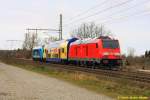 NACHSCHUSS:   NAH.SH 245 201 + metronom-Steuerwagen + DB 245 001 am 05/03/2015  in Neukloster (Kreis Stade) auf dem Weg Richtung Stade/Bremervörde