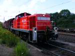 Eine DB 294 ist am 23.07.2010 mit einem G�terzug im Bahnhof Bochum-Nord unterwegs.