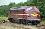 My 1151 (227 009-8) AMR momentan fr die Erfurter Bahnservice GmbH fahrend steht in Rathenow abgestellt und wartet auf neue Aufgaben. 30.07.2011