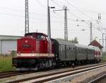 112 565-7+118 770-7(hinten)beim Rangieren im Bahnhof Bergen auf Rgen.11.05.2013