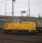 DB-Netz V100 Ost fuhr ganz alleine durch Hamburg-Harburg.29.03.2014