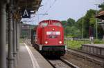 MEG 101 (204 358-6) Mitteldeutsche Eisenbahn GmbH mit einem S-Bahn Werkzug, bei der Durchfahrt in Berlin Wannsee und fuhr in Richtung Berlin-Grunewald weiter.