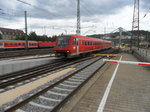 611 011 und 611 027 werden gerade Einrangiert um den Ire 3214 nach Löffingen zu fahren.