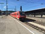 611 036 bei der Einfahrt in Ulm Hbf als Ire von Neustadt (Schwarzw) im Juni 2017