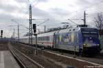 101 101-4  Europa  mit dem IC 143 nach Berlin Ostbahnhof in Rathenow.