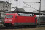 101 014-9 mit IC 2213(Binz-Stuttgart)lief am 30.01.2015 mit genderter Wagenreihung.Abfahrt war pnktlich gegen 12:43 Uhr im Rostocker Hbf.