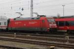 101 066-9 mit IC 2212(Koblenz-Binz)bei der Einfahrt im Rostocker Hbf.29.01.2016