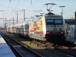 Am 20.Januar 2026 schob 101 110 den IC Binz-Hamburg Hbf bis Rostock.In Bergen/Rügen gab es einen längeren Aufenthalt.