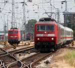 120 120-1 mit IC 1961 von AA nach WSR bei der Einfahrt im Bahnhof WR am 14.06.2013