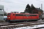 Am 21.02.2011 Stande die DB 151 031-2 in Bahnhof Stade Abgestellt.