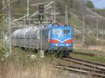 Hier wartete die SRI 151 170-6,am 06.Mai 2013,am Ausfahrsignal in Lietzow auf dem Gegenzug.