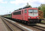 155 078-9 stand am Nachmittag in Rostock-Bramow abgestellt.10.08.2024