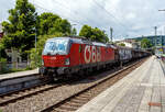 Die ÖBB 1293 190-5 (91 81 1293 190-5 A-ÖBB), eine Siemens Vectron MS (X4E) der Variante A60 (Länderpaket) fährt am 04 Juli 2024 mit einem gedeckten Güterzug (Schiebewandwagen) durch Kirchen(Sieg) in Richtung Köln.

Die Siemens Vectron MS / X4E wurde 2020 von Siemens in München-Allach unter der Fabriknummer 22839 und an die ÖBB - Österreichische Bundesbahnen (ÖBB-Produktion GmbH) geliefert. Sie ist in der Variante A60 auf geführt und hat so die Zulassungen für A / D / CZ / PL / SK / H / RO / BG / HR /SRB / NL / B, wobei noch einige Länder noch durchgestrichen sind. Von der Variante A60 hat die ÖBB 2019 insgesamt 28 Loks (1293 173 bis 1293 200) abgerufen.

Ende Januar 2017 unterzeichneten die Österreichischen Bundesbahnen und Siemens Mobility einen Rahmenvertrag über bis zu 200 Lokomotiven, wovon die ersten 30 Mehrsystem-Vectron direkt zum Gesamtpreis von 120 Mio. Euro abgerufen wurden.

Die Siemens Vectron weisen im Betrieb mit Wechselspannung eine Leistung von 6.400 kW, mit Gleichspannung 6.000 kW, auf und haben eine Masse von bis zu 90 Tonnen, die auf vier Achsen verteilt eine Achslast von 22,5 Tonnen ergibt. Aufgrund der überwiegenden Verwendung im Güterverkehr sind die Lokomotiven zunächst für 160 km/h zugelassen. Zur Verbesserung der Laufeigenschaften auf kurvenreichen Strecken wurden die Lokomotiven mit aktiven 