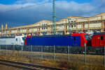 Frisch aus der Produktion, noch nicht ausgeliefert und noch ohne SBB Cargo AG Werbung, die SIEMENS Vectron AC – 193 070-0 (91 80 6193 070-0 D-RCM) für die RCM Rail Care and Management GmbH