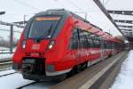 RB 13261 von Rostock Hbf nach Ribnitz-Damgarten West stand wieder am Gleis 4 im Rostocker Hbf.30.12.2014