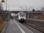 Eine Wochenendtour führte mich,am 14.Februar 2016,in die Messestadt Leipzig.An der Station Karlsruher Straße kam 1442 114 eingefahren.