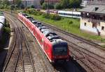 Vogelblick auf 440 510 in Nördlingen am 1 Juni 2019.