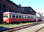 Doppeltriebwagen ET 57 der ehemaligen Kln-Bonner Eisenbahnen (KBE) am 14.08.2010 im Rheinischen Industriebahn- Museum (RIM) in Kln.