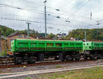 Zwei-Seiten Druckluft Kippwagen (Einmuldiger Drehgestell-Schttgutkippwagen mit vier Radstzen und pneumatischer Bettigung), 33 56 9300 362-6 SK-BUG der Gattung Uas (wobei teils auch der Gattung Fas,