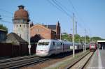 401 589-7  Castrop Rauxel  als ICE 875 von Berlin Ostbahnhof nach Basel SBB in Rathenow.