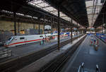   Ein Blick in die Bahnsteighalle vom Bahnhof Basel SBB am 16.09.2017.