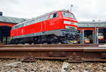 Die 218 191-5 (92 80 1218 191-5 D-MZE) der MZE - Manuel Zimmermann Eisenbahndienstleistungen, Hellenhahn-Schellenberg (Ww), ex DB 218 191-5, am 28.10.2018 auf der Drehscheibe im Sdwestflische