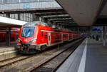 Die �koda Wendezug-Garnitur (�koda Push-Pull-Doppelstock-Zugset) „Molly“ der DB Regio Bayern steht am 13 Januar 2025 im Hauptbahnhof M�nchen, als RE 1 – MNX -