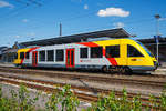   Der VT 205 Abp (95 80 0640 105-2 D-HEB), in Alstom Coradia LINT 27 der (Hessische Landesbahn), steht am 01.09.2018 als RB 93  Rothaarbahn  (Kreuztal -Siegen - Betzdorf), im Bf Kreuztal zur Abfahrt