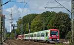 Triebzug BR 474 der Hamburger S-Bahn nahe der Innenalster aufgenommen am 18.09.2019.