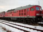 232 208-9 ex.Bh Saalfeld am 22.Februar 2009 in Mukran West.