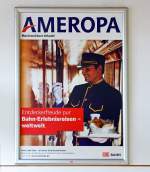 AMEROPA Werbeplakat, gesehen am 04.05.2013 im Bahnhof Hilchenbach.