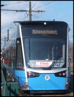NEUE Vossloh 6N2 der Rostocker Stra�enbahn AG in Rostock.