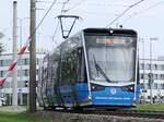 Vossloh 6N2 Nr. 603 der Rostocker Straßenbahn AG in Rostock.