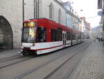 Durch die Erfurter Innenstadt kam,am 22.Januar 2026,der Tw 603.