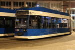 Am Morgen des 03.10.2024 war 6N1 Wagen 672 auf dem Gelände der Rostocker Straßenbahn AG abgestellt.