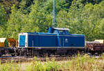   Die 212 376-8 (92 80 1212 376-8 D-AVOLL) der Aggerbahn (Andreas Voll e.K., Wiehl), ex DB 212 376-8, ex DB V 100 2376, ist am 15.07.2018 in Betzdorf (Sieg) abgestellt.