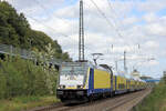 146 517 macht gleich  Halt  im Tostedter Bahnhof.