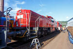 Die 265 022-4 (92 80 1265 022-4 D-DB) eine Voith Gravita 15L BB der DB Cargo AG ausgestellt am 17.09.2023 beim KSW Bahnhof Siegen-Eintracht, hier war im Rahmen der  Europäische